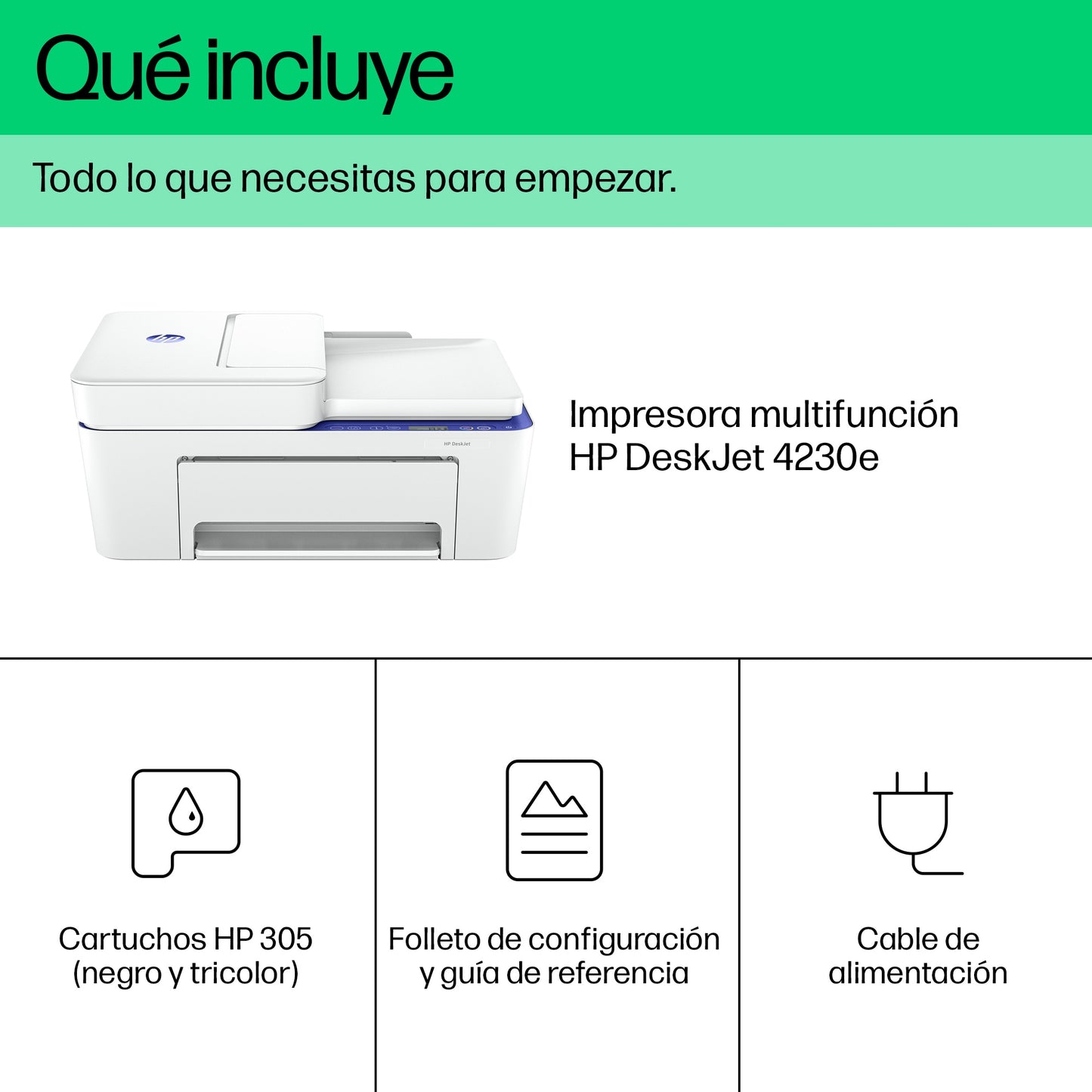 HP - Impresora multifunción DeskJet 4230e