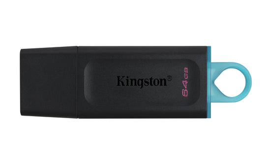 Kingston Technology - DataTraveler Exodia unidad flash USB 64 GB USB tipo A 3.2 Gen 1 (3.1 Gen 1) Negro  Turquesa