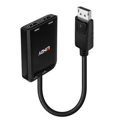 Lindy - 38433 adaptador de cable de vídeo DisplayPort 2 x HDMI