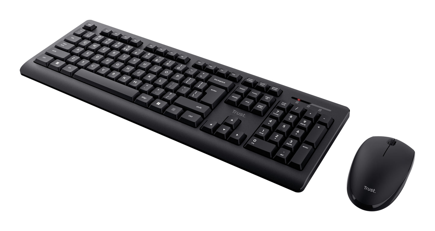 Trust - Primo teclado Ratón incluido RF inalámbrico QWERTY Español Negro