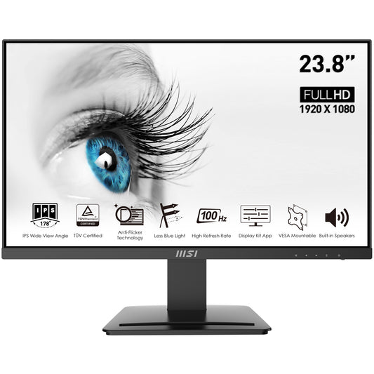 MSI Pro MP243X pantalla para PC 60,5 cm (23.8") 1920 x 1080 Pixeles Full HD Negro