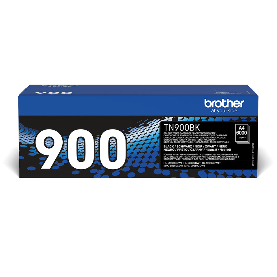 Brother TN-900BK cartucho de tóner 1 pieza(s) Original Negro