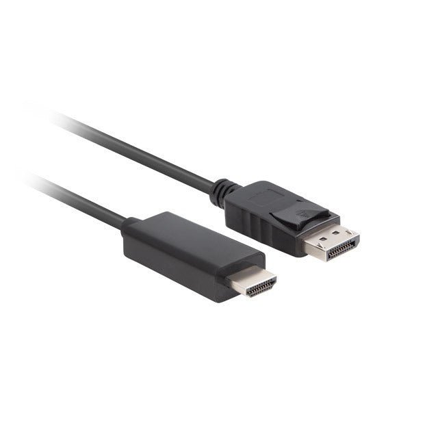 Lanberg - CA-DPHD-11CC-0050-BK cambiador de género para cable DisplayPort HDMI Negro