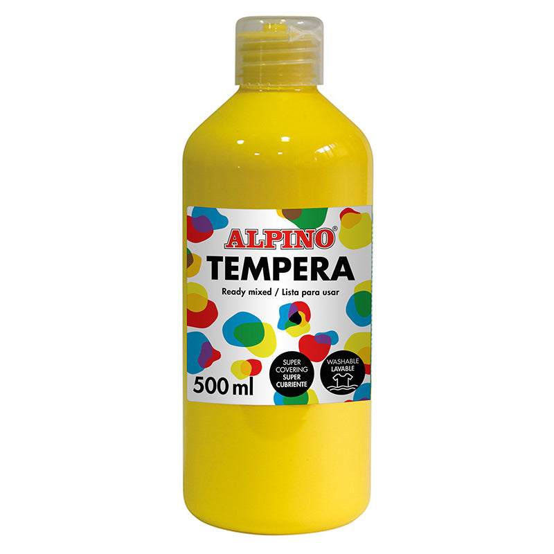 Alpino - DM010171 tempera 500 ml Botella Amarillo