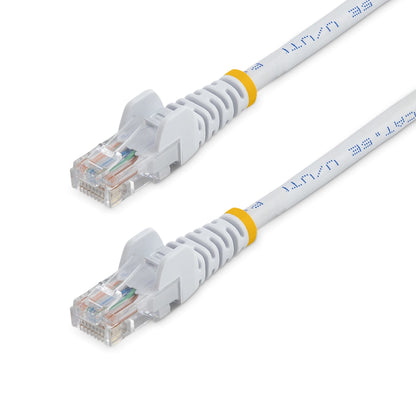 StarTech.com - Cable de Red de 10m Blanco Cat5e Ethernet RJ45 sin Enganches