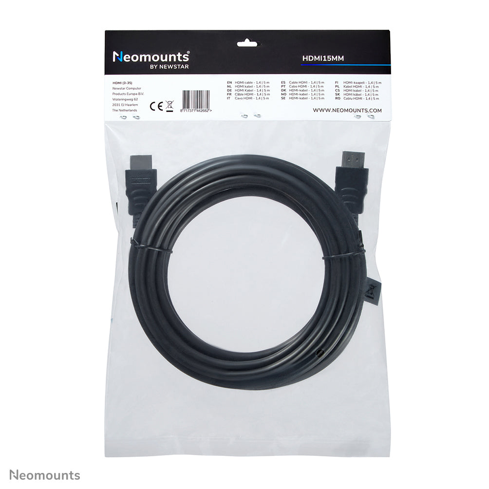 Neomounts - Cable alargador HDMI   5 metros