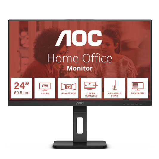 AOC - E3 24E3QAF LED display 60 5 cm (23.8") 1920 x 1080 Pixeles Full HD LCD Negro