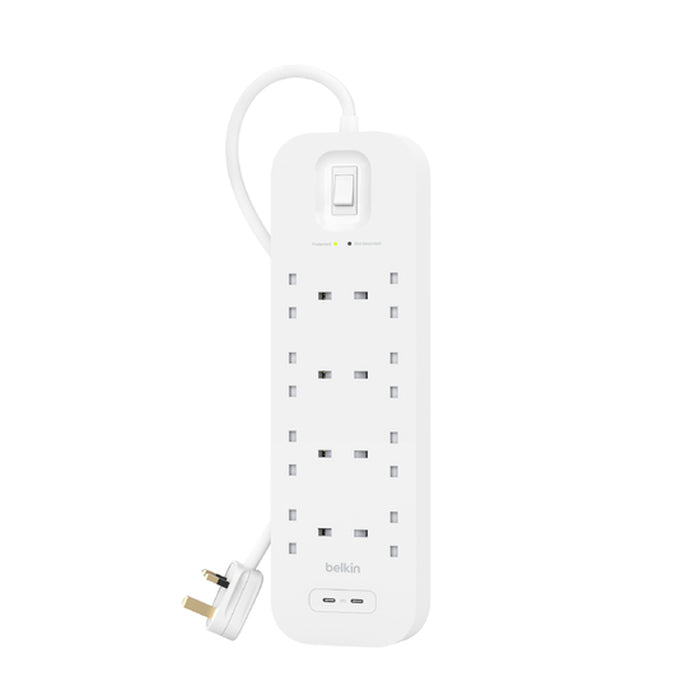 Belkin - Connect Blanco 8 salidas AC 2 m