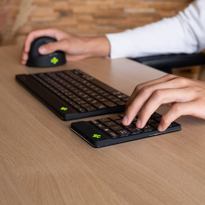 R-Go Tools - Teclado numérico R-Go Numpad Break  teclado numérico ergonómico con software de pausa  bluetooth  negro