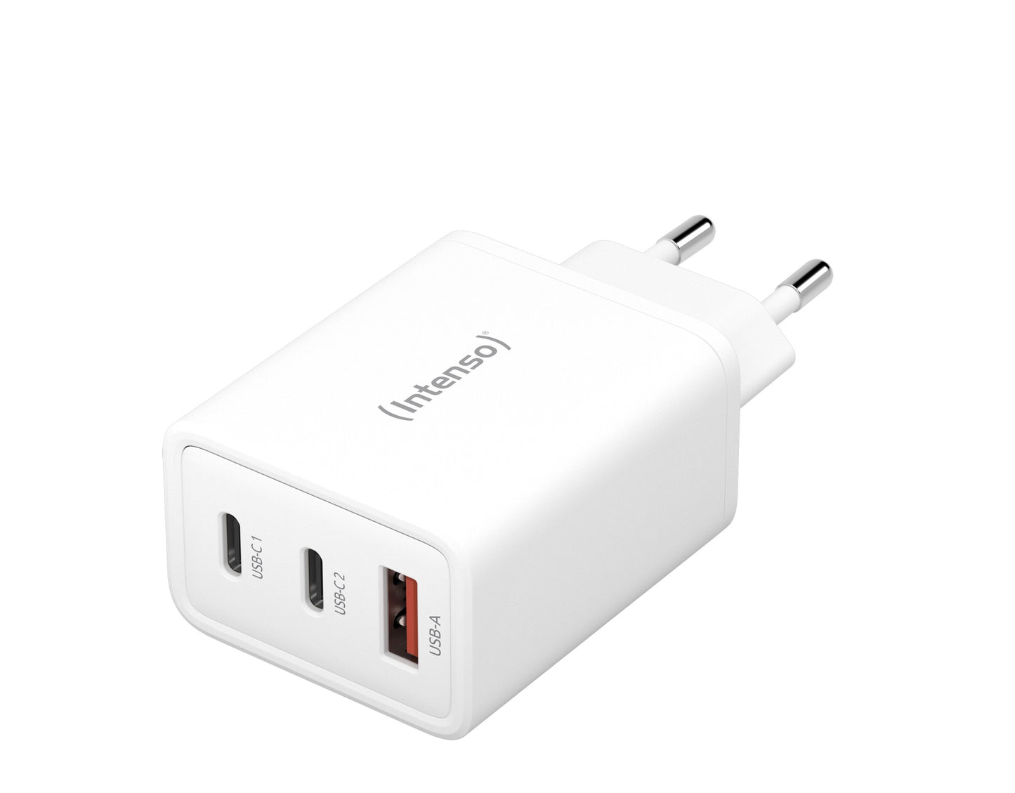 Intenso - POWER ADAPTER 1XUSB-A/2XUSB-C/7806512 Universal Blanco Corriente alterna Carga rápida Interior