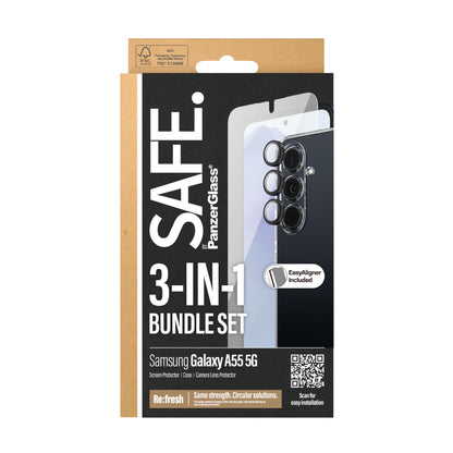 PanzerGlass - SAFE. by 3-in-1 Samsung New A55 5G Protector de pantalla 1 pieza(s)