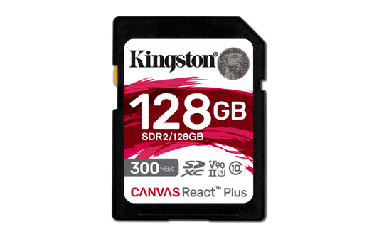 Kingston Technology - Canvas React Plus 128 GB SD UHS-II Clase 10