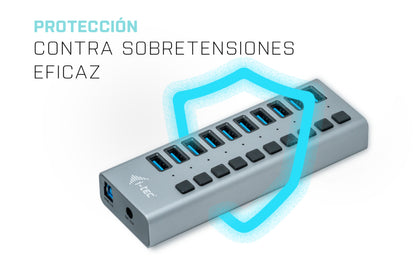 i-tec - USB 3.0 Charging HUB 10 port + Power Adapter 48 W