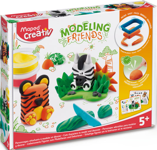 Maped - Creativ Set De Masas Creativo Wild Modeling Friends