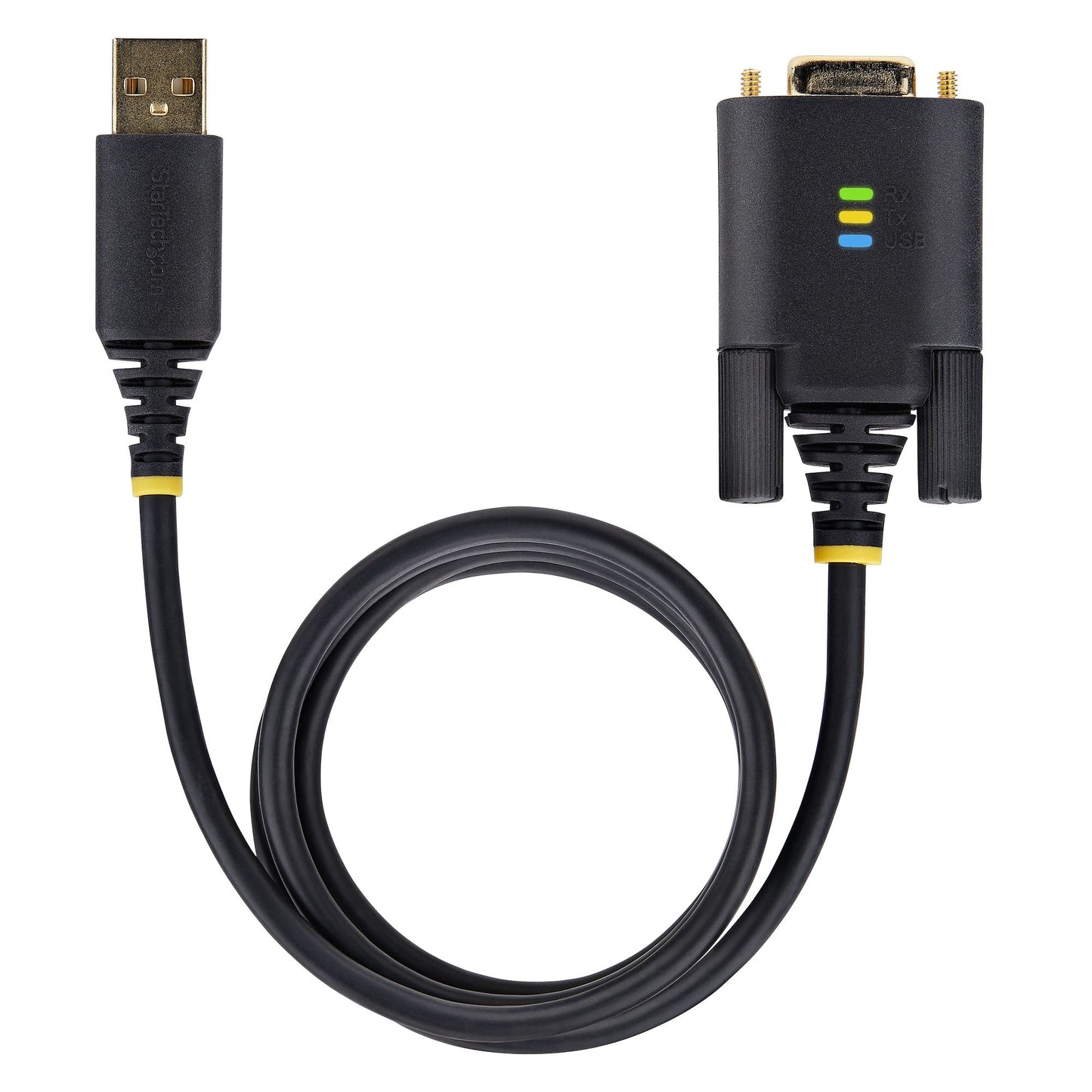 StarTech.com - Cable Adaptador USB a Serie de 1m - Serial - Retención COM - FTDI - Adaptador USB-A a DB9 RS232 - con Tornillos DB9 Intercambiables - Windows/macOS/Linux