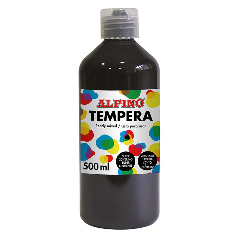 Alpino - DM010183 tempera 500 ml Botella Negro