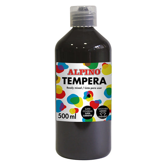 Alpino - DM010183 tempera 500 ml Botella Negro