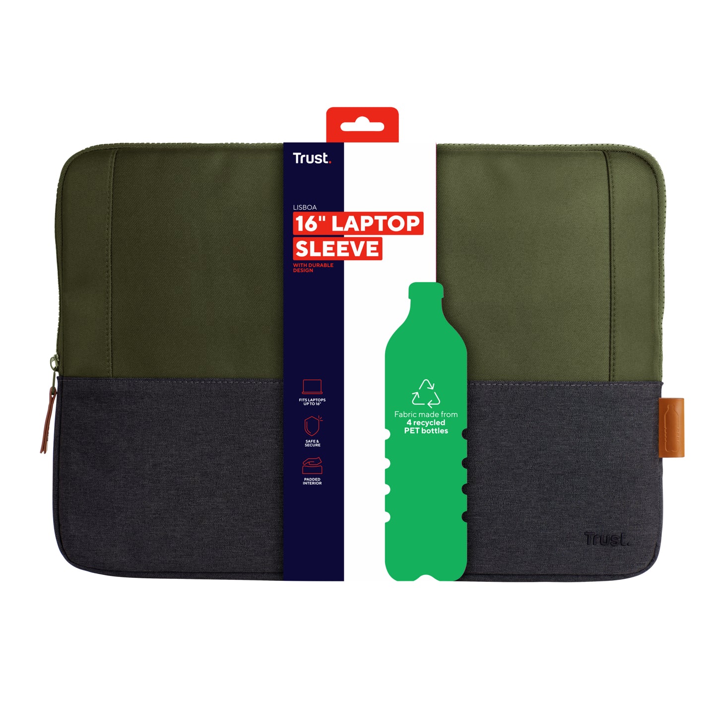 Trust - Lisboa 40 6 cm (16") Funda Verde