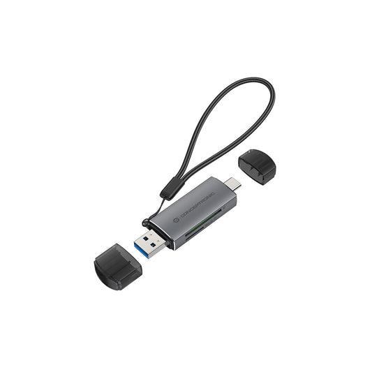 Conceptronic - BIAN05G lector de tarjeta USB 3.2 Gen 1 (3.1 Gen 1) Type-A/Type-C Gris