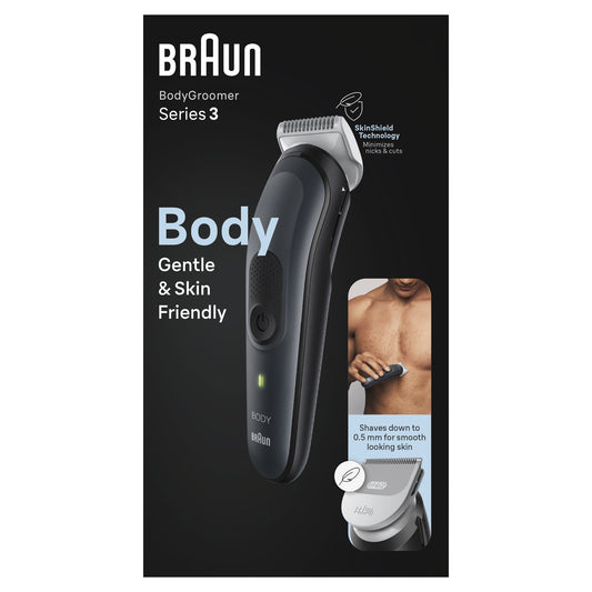 Braun - BodyGroomer 3 BG3340 Negro  Gris