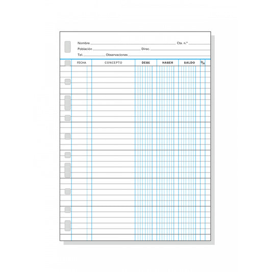 Finocam - 4175602 hoja y libro contables 50 páginas