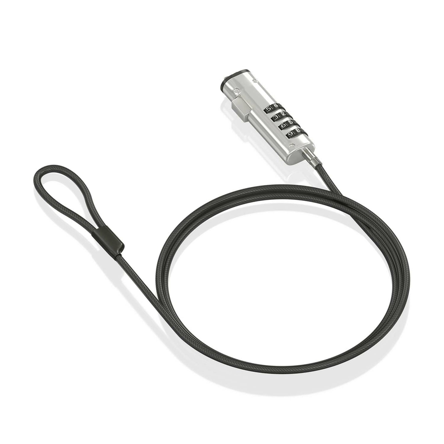 AISENS - Cable de Seguridad tipo NANO con cerradura de combinación para ordenador  monitor  portátil 1.5m