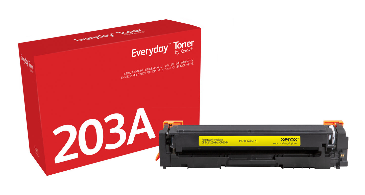 Everyday El tóner ™ Amarillo de Xerox es compatible con HP 203A (CF542A), Capacidad estándar