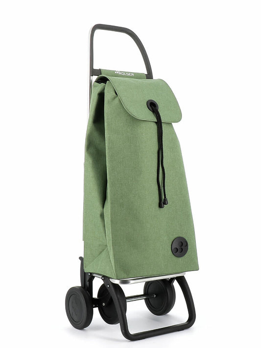 Rolser - I-Max Tweed Verde Bolsa para carrito de la compra