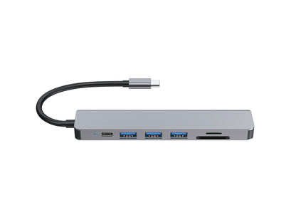 Equip - 133494 base para portátil y replicador de puertos Alámbrico USB 3.2 Gen 1 (3.1 Gen 1) Type-C Plata