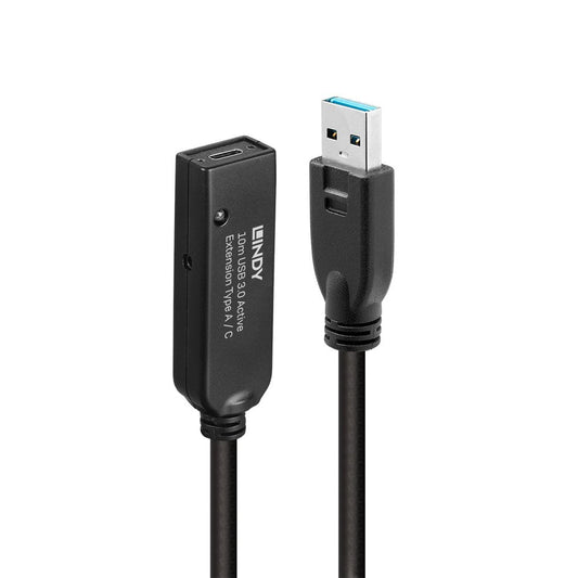 Lindy - 43376 cable USB USB 3.2 Gen 1 (3.1 Gen 1) 10 m USB A USB C Negro