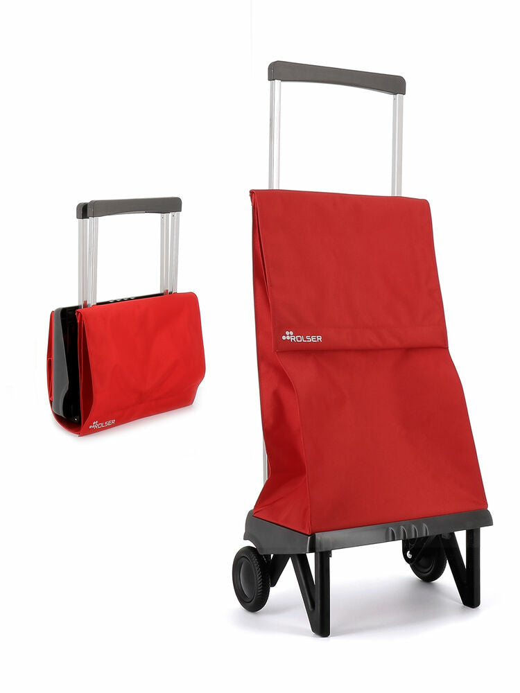 Rolser - Plegamatic MF Negro  Rojo Bolsa para carrito de la compra