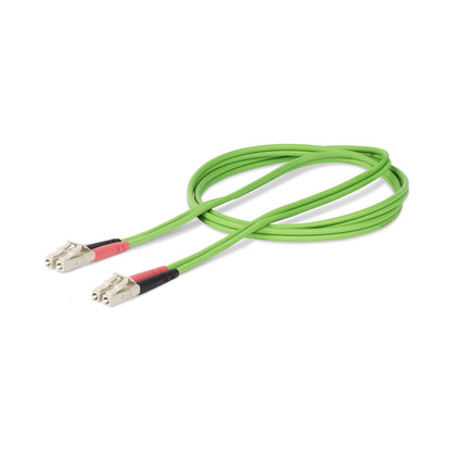 StarTech.com - Cable de Fibra Óptica LC a LC (UPC) OM5 Multimodo 2m - Dúplex 50/125µm LOMMF Tipo Cremallera VCSEL 40G/100G - No Sensible a los Dobleces - Low Insertion Loss - LSZH