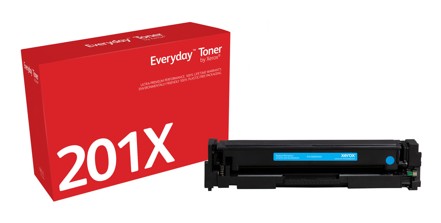 Everyday El tóner ™ Cian de Xerox es compatible con HP 201X (CF401X), High capacity