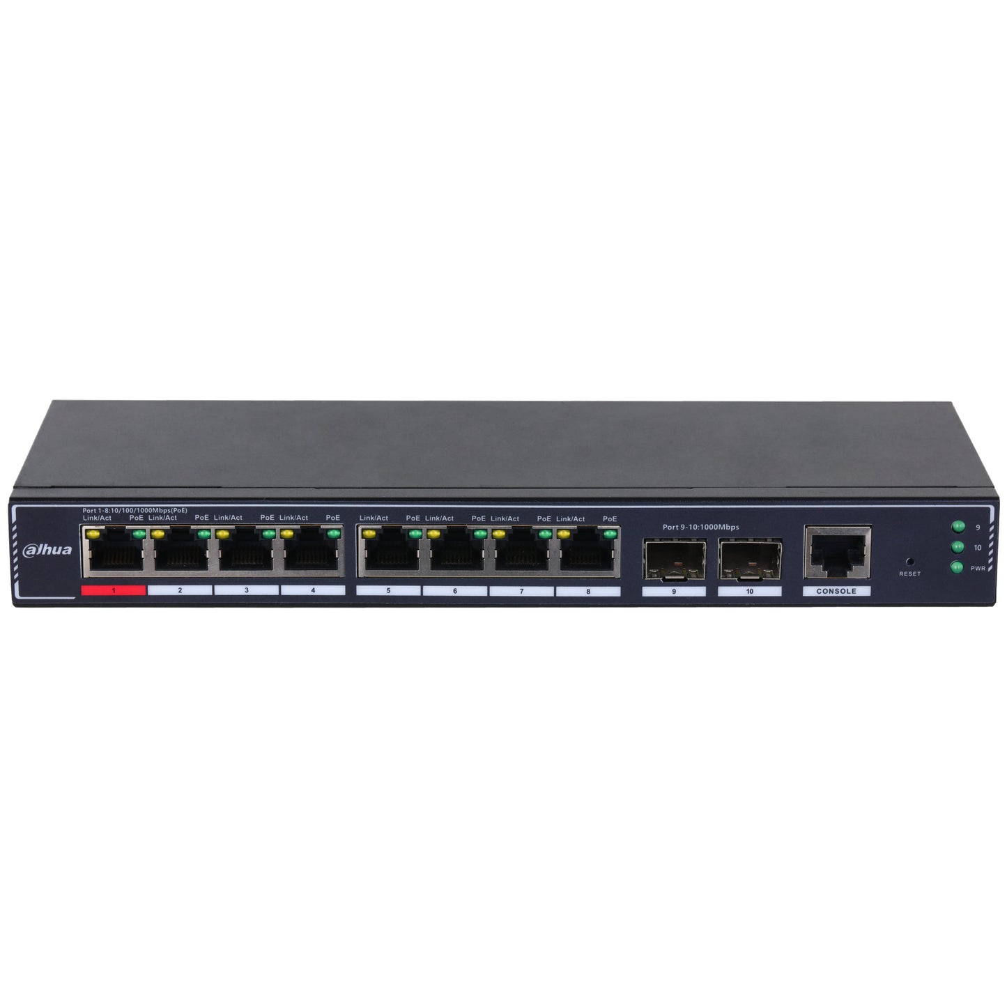 Dahua Technology - PoE SG4010P-2F Gestionado L2 Gigabit Ethernet (10/100/1000) Energía sobre Ethernet (PoE) Negro