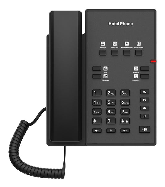 Fanvil - H1 teléfono IP Negro 2 líneas