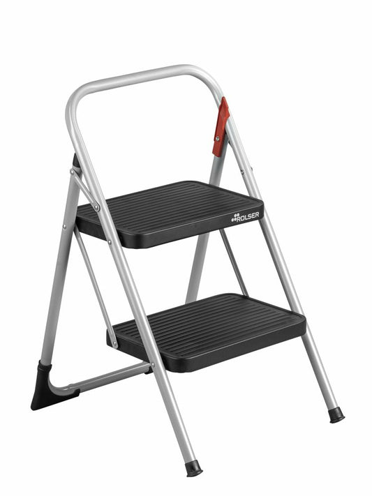 Rolser - M10 UNE Escalera plegable Negro  Gris