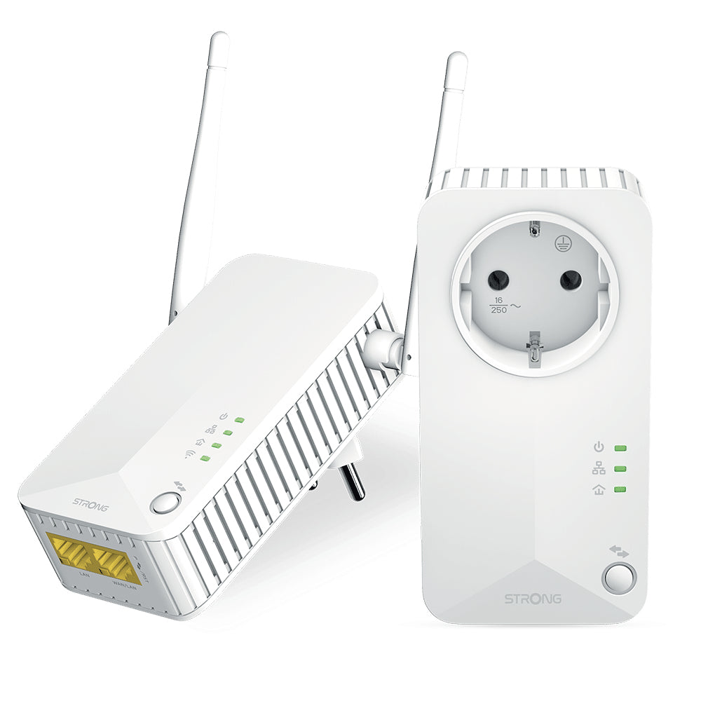 Strong - Powerline Wi-Fi 600 Kit 600 Mbit/s Ethernet Wifi Blanco