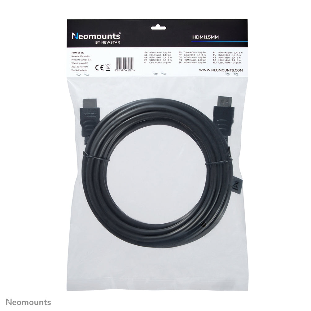 Neomounts - Cable alargador HDMI   5 metros