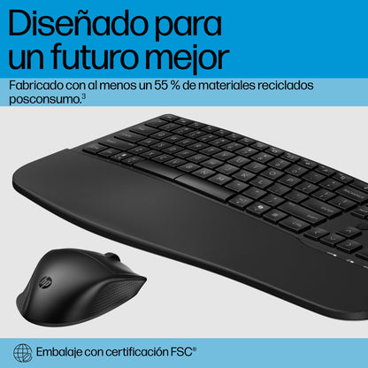 HP - 685 Comfort Dual-Mode Keyboard and Mouse Combo