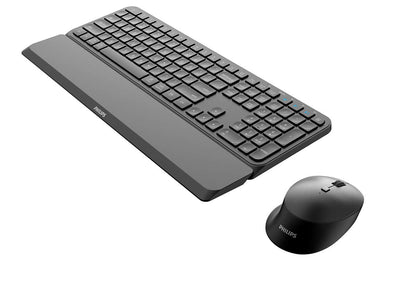 Philips - 6000 series SPT6607B/16 teclado Ratón incluido Universal RF Wireless + Bluetooth Negro