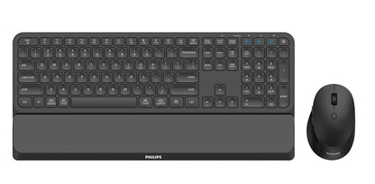 Philips - 6000 series SPT6607B/16 teclado Ratón incluido Universal RF Wireless + Bluetooth Negro