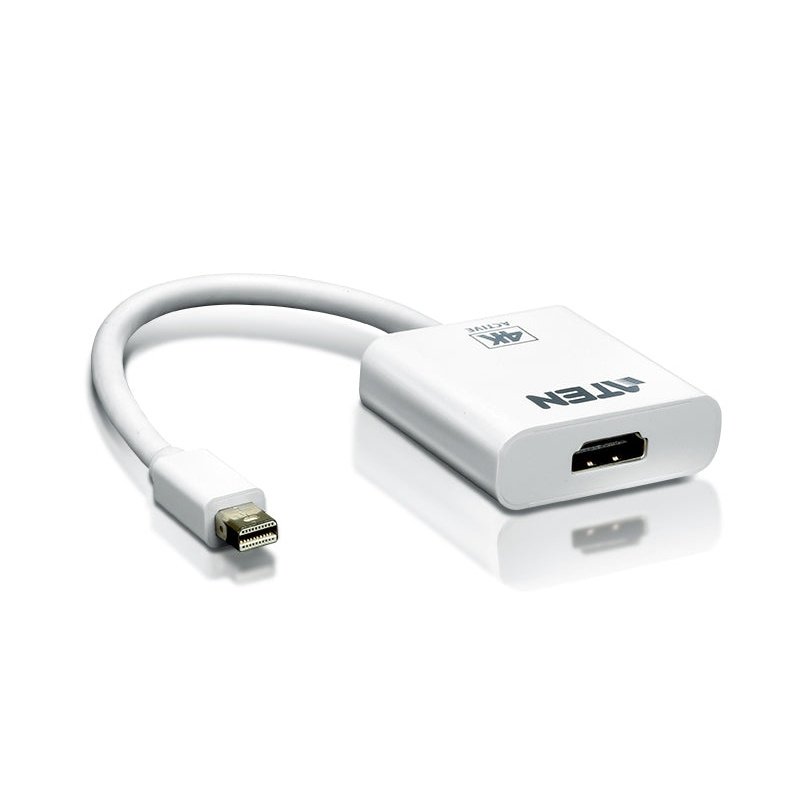 ATEN - Adaptador activo de Mini DisplayPort a HDMI 4K