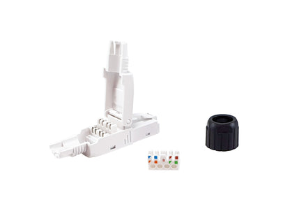 Equip - 121161 conector RJ-45 Negro  Blanco