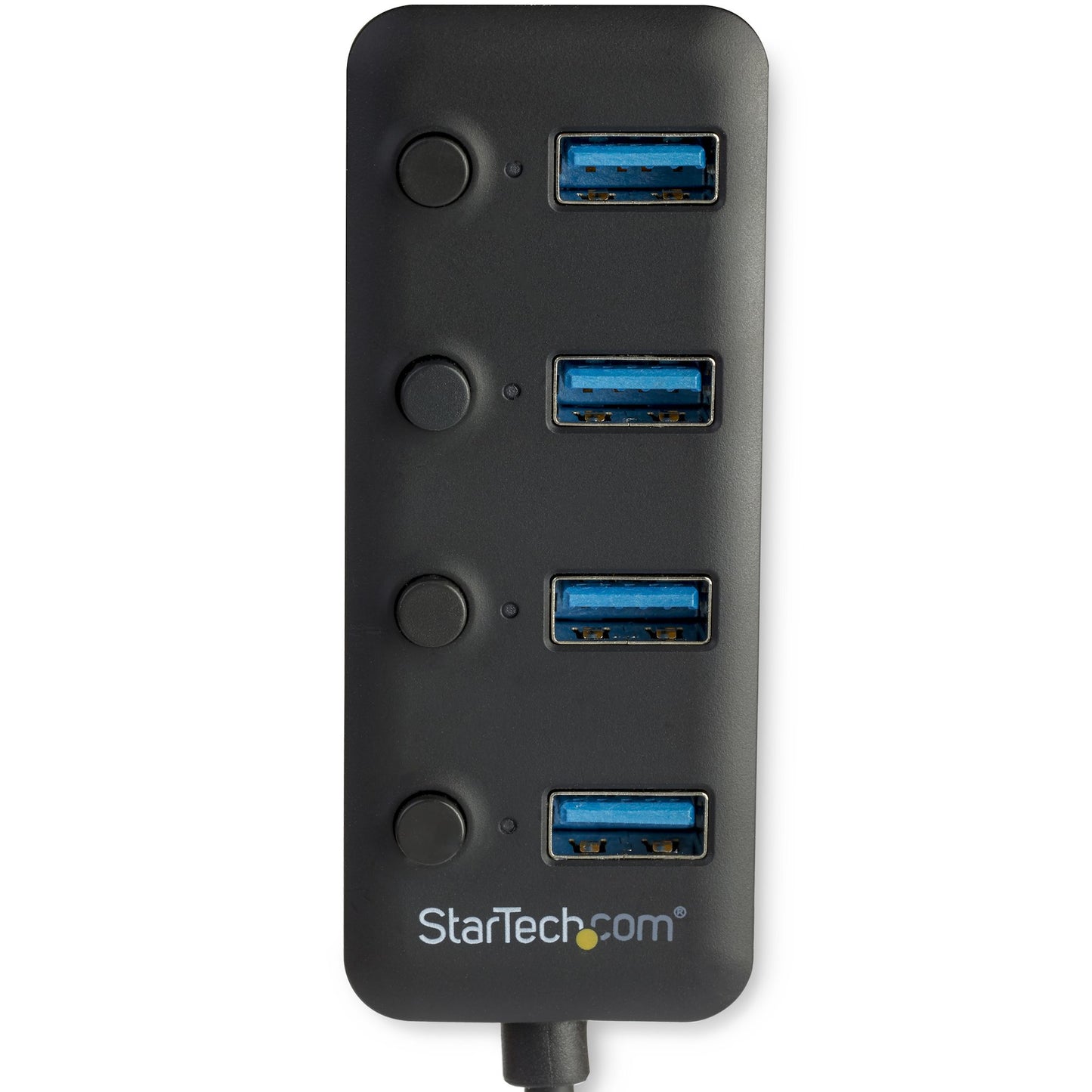 StarTech.com - Hub Ladrón USB 3.0 4 Puertos - USB-A a USB 3.0 Tipo A con Interruptores Individuales de Encendido/Apagado - USB 3.2 Gen 1 SuperSpeed 5Gbps - Alimentado por el Bus USB - Portátil - Cable de 25cm