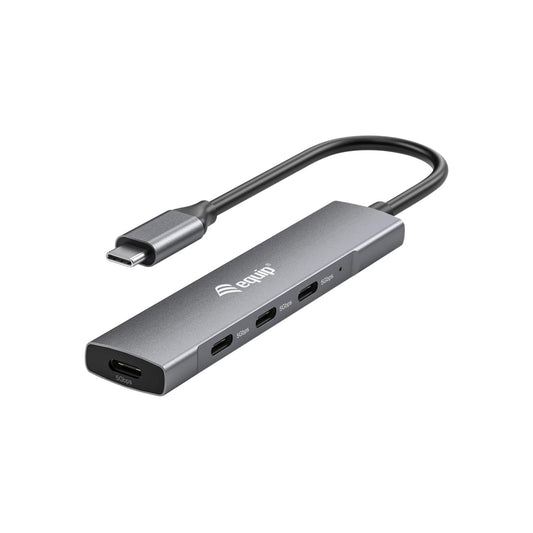 Equip - 128963 hub de interfaz USB 3.2 Gen 1 (3.1 Gen 1) Type-C 5000 Mbit/s Negro  Plata