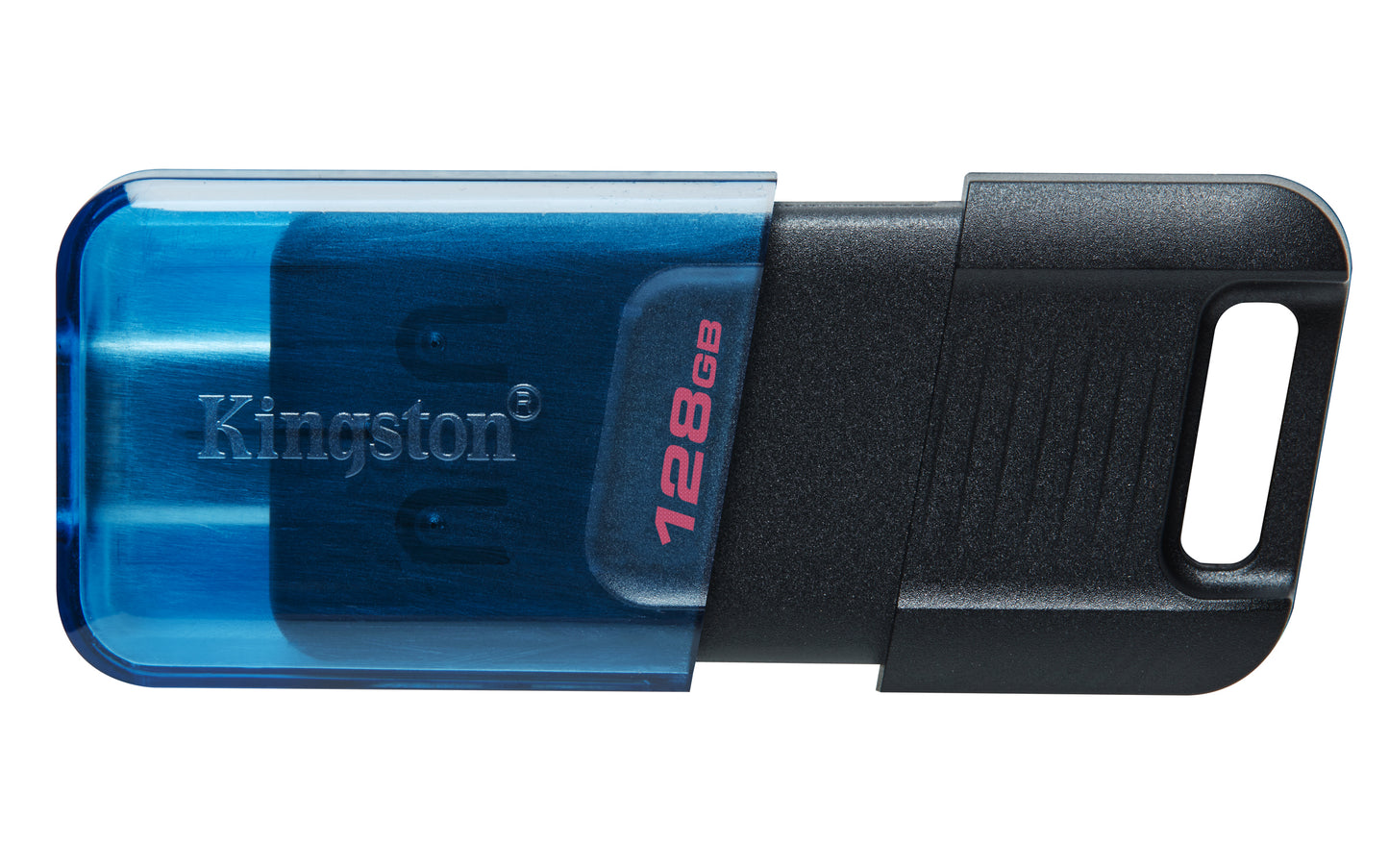 Kingston Technology - DataTraveler 80 M unidad flash USB 128 GB USB Tipo C 3.2 Gen 1 (3.1 Gen 1) Negro  Azul