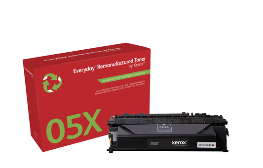 Everyday Tóner ™ Mono remanufacturado de Xerox es compatible con HP 05X (CE505X), High capacity