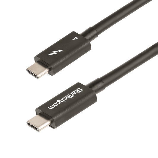 StarTech.com - Cable de 0 5m Thunderbolt 4 - 40Gbps - PD 100W - Vídeo 4K/8K - Cable Thunderbolt 4 con Certificación Intel - Compatible con USB4/Thunderbolt 3/USB 3.2/USB Tipo C/DisplayPort