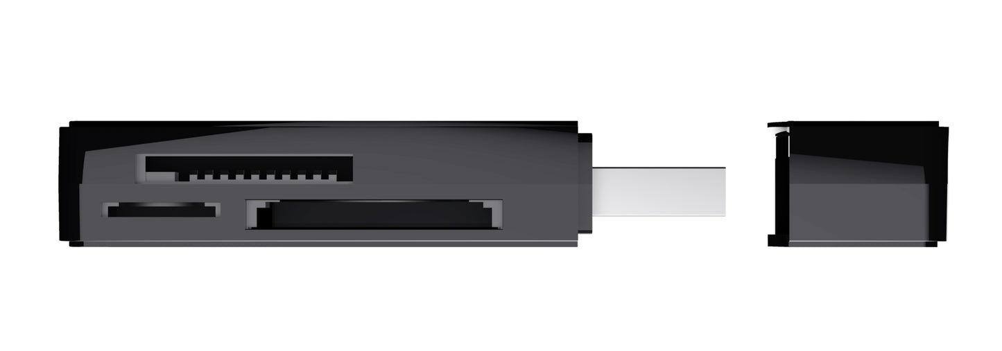 Trust - NANGA lector de tarjeta USB 3.2 Gen 1 (3.1 Gen 1) Type-A Negro