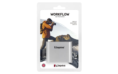 Kingston Technology - Workflow SD Reader Negro  Plata